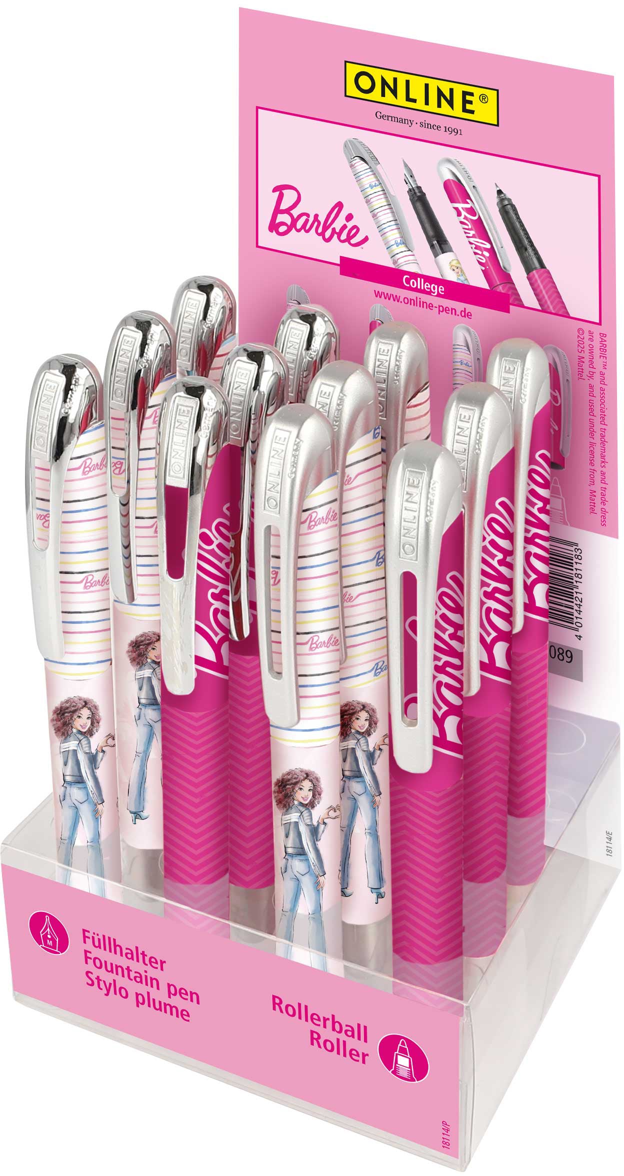 Online Schreibset – Barbie – für Kinder
