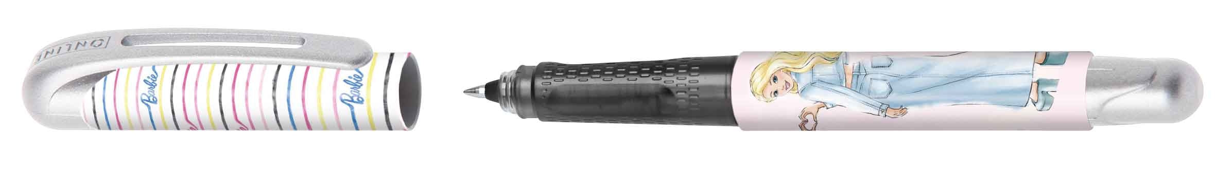 ONLINE College II 18117/3D Malibu Barbie – Tintenroller, 0,7 mm, für Linkshänder