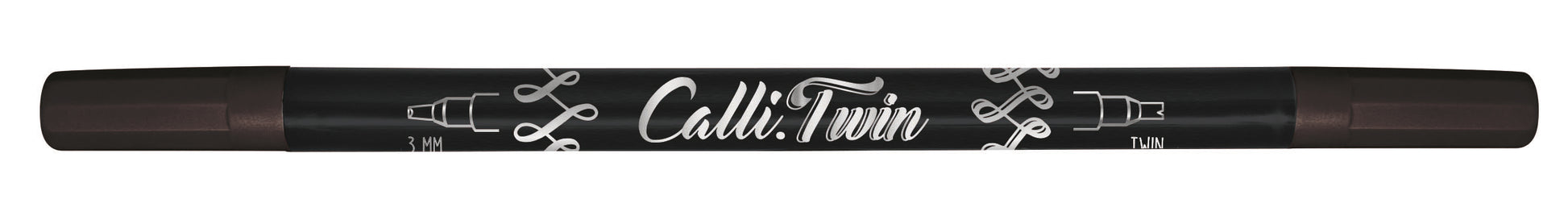 Online Callibrush Pen Twin Faserschreiber, Doppelspitze – Kalligrafiespitze, 3 mm, Schwarz