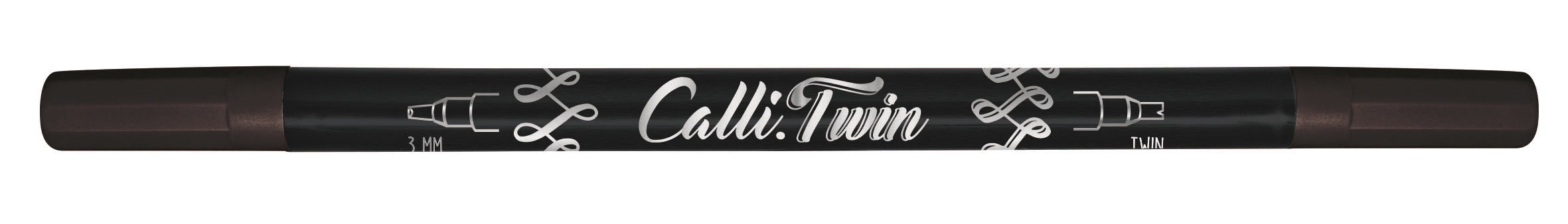 Online Callibrush Pen Twin Faserschreiber, Doppelspitze – Kalligrafiespitze, 3 mm, Schwarz