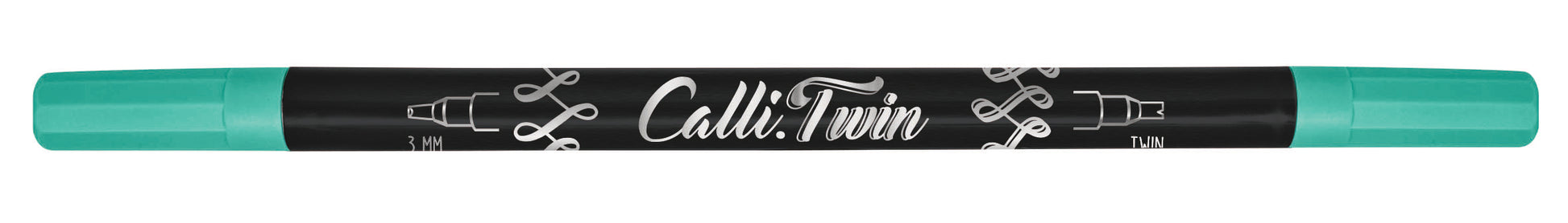 Online Callibrush Pen TWIN Fasermaler – Keilspitze 3 mm, türkis