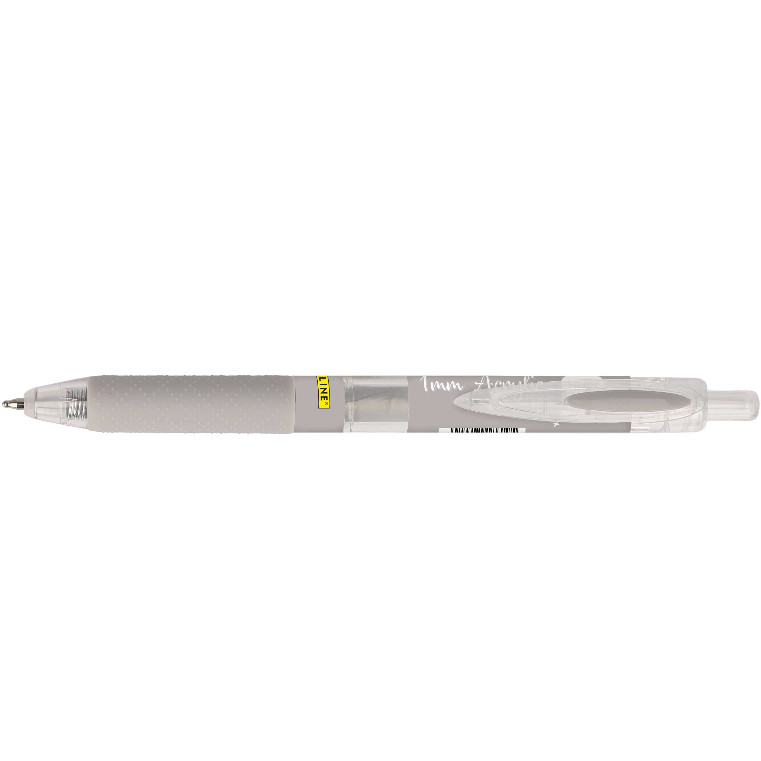 ONLINE Acryl Liner 18619/6 Acrylmarker Metallic – 1 mm – Silber – für Papier, Holz und Glas