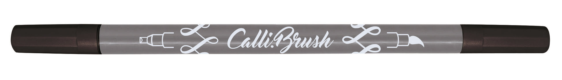 Online Callibrush Pinselstift, Doppelspitze – Pinsel + Kalligrafie, 2 mm, wasserbasiert, auswaschbar, schwarz