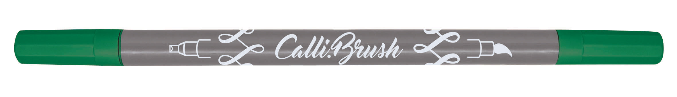 Online Brush Pen – Pinselspitze, Kalligrafie-Spitze 2 mm, Dunkelgrün, Feucht Abwischbar – Für Stoffe