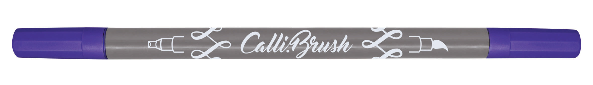 Online Callibrush Pen Brush Pen – Pinselspitze & Keilspitze 2 mm, Dunkelblau, Auswaschbar – Für Stoffe