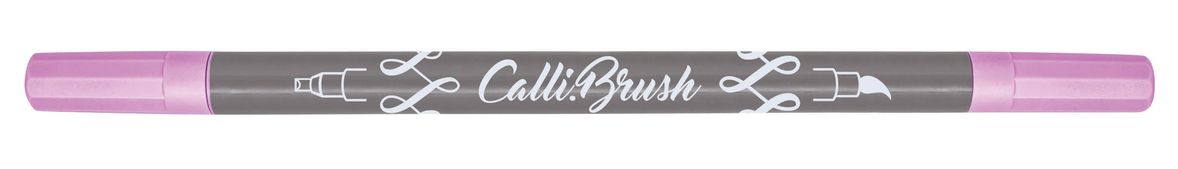 Online Callibrush Brush Pen, Doppelspitze – Kombi (Kalligrafie + Pinselspitze), 2 mm, wasservermalbar, Lavendel