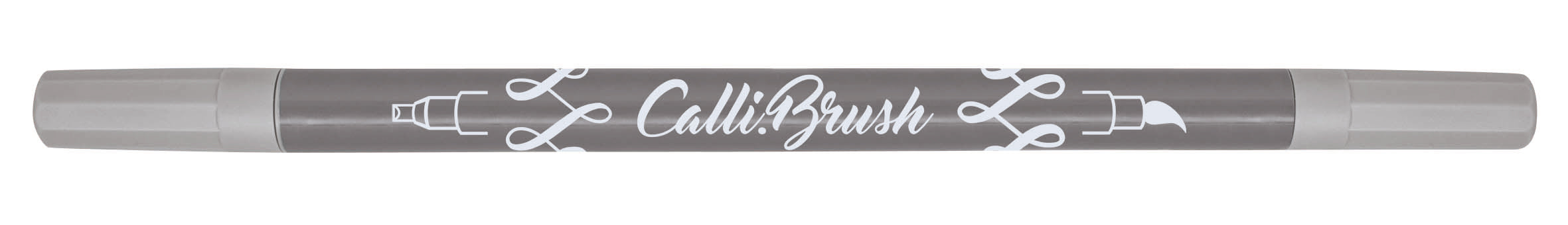 Online Callibrush Brush Pen – 2 mm Keilspitze, Pinselspitze, Grau, Auswaschbar – für Stoffe