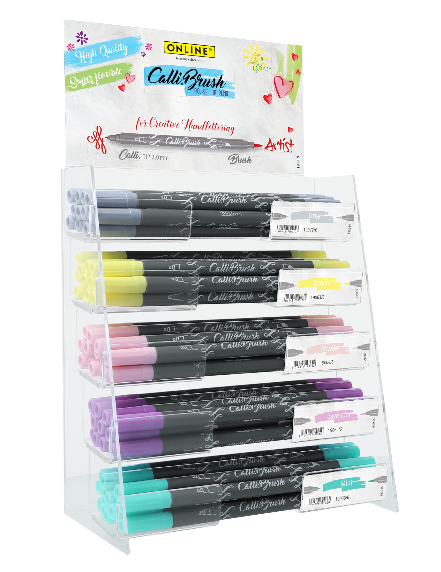 Online Callibrush Pinselstift Pastell – 60 Farben
