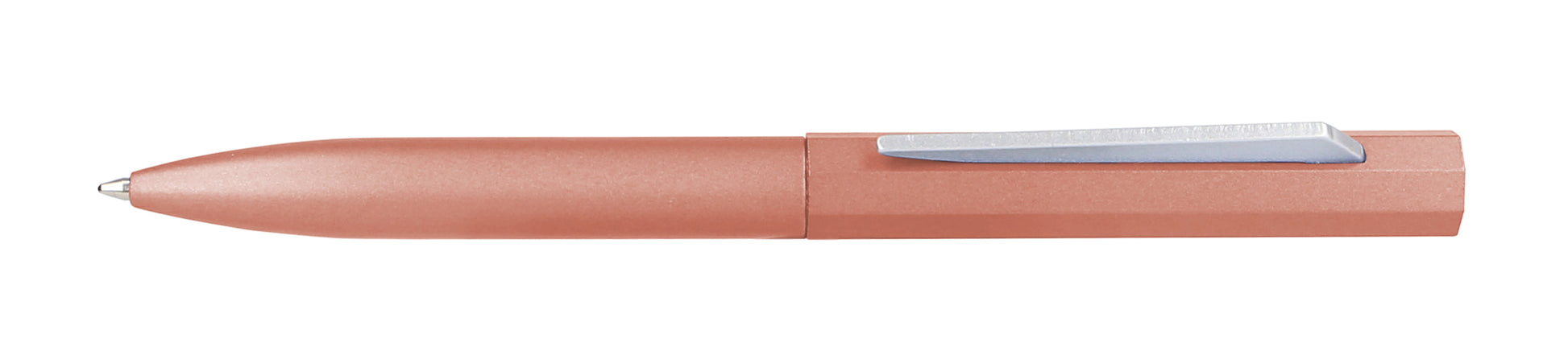 Online Octopen Kugelschreiber – Schwarz, Roségold Schaft, 8-flächig