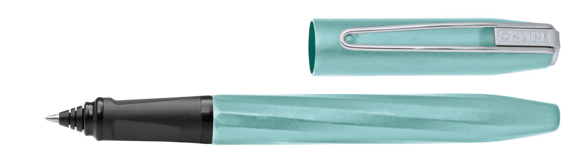 ONLINE Slope 26066/3D – Tintenroller, 0,5 mm, blau, Drehmechanik, aquamarina