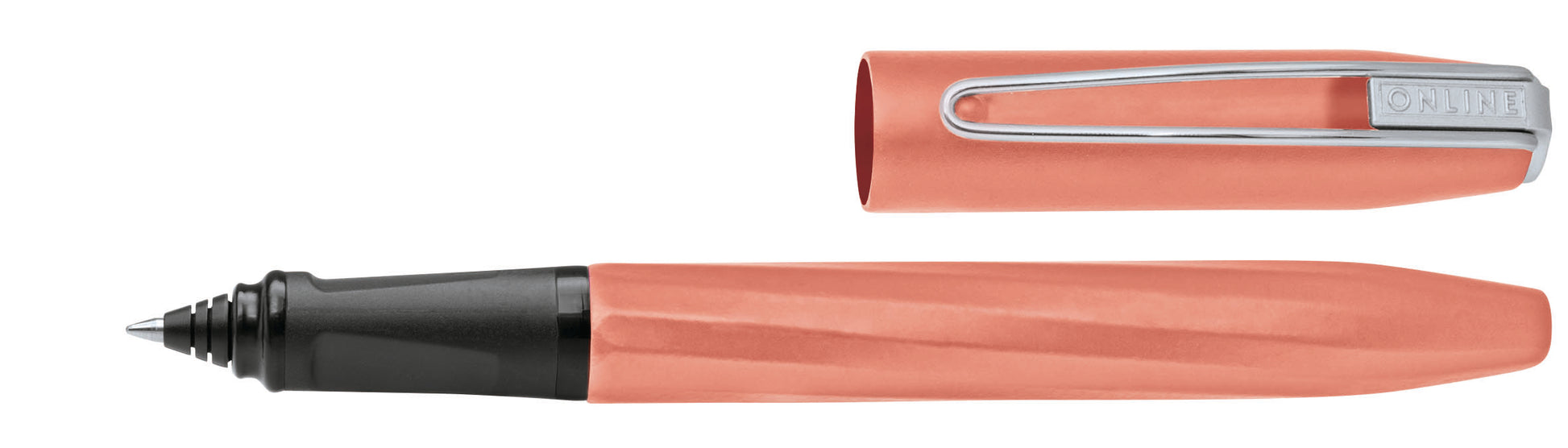 ONLINE Slope 26067/3D – Tintenroller, 0,5 mm, blau, Drehmechanik, Sunny Peach