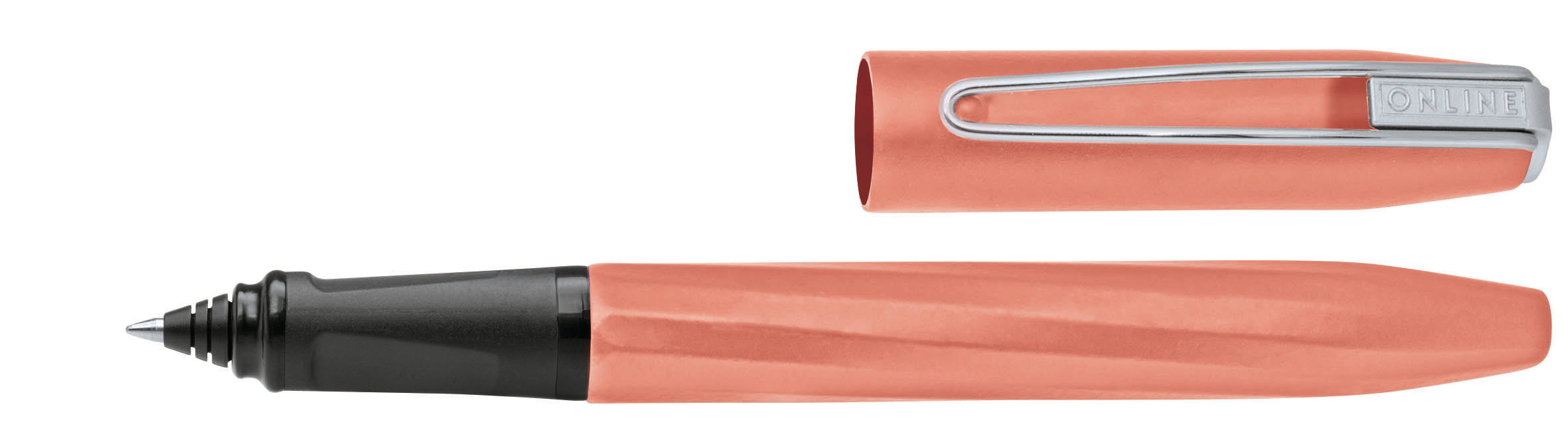 ONLINE Slope 26067/3D – Tintenroller, 0,5 mm, blau, Drehmechanik, Sunny Peach