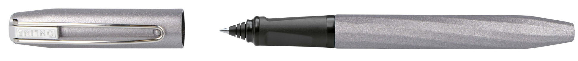 ONLINE Slope 26137/3D – Tintenroller, Drehmechanik, metallic grau