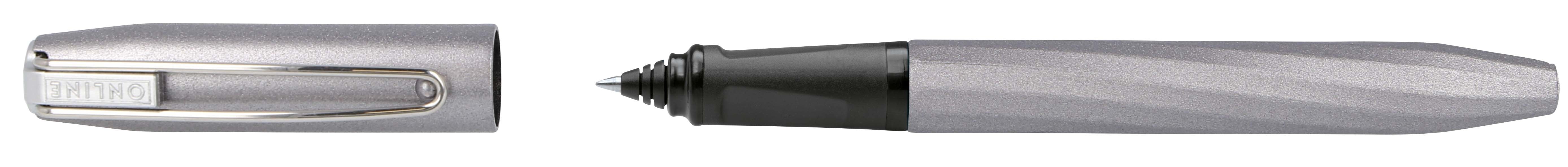 ONLINE Slope 26137/3D – Tintenroller, Drehmechanik, metallic grau