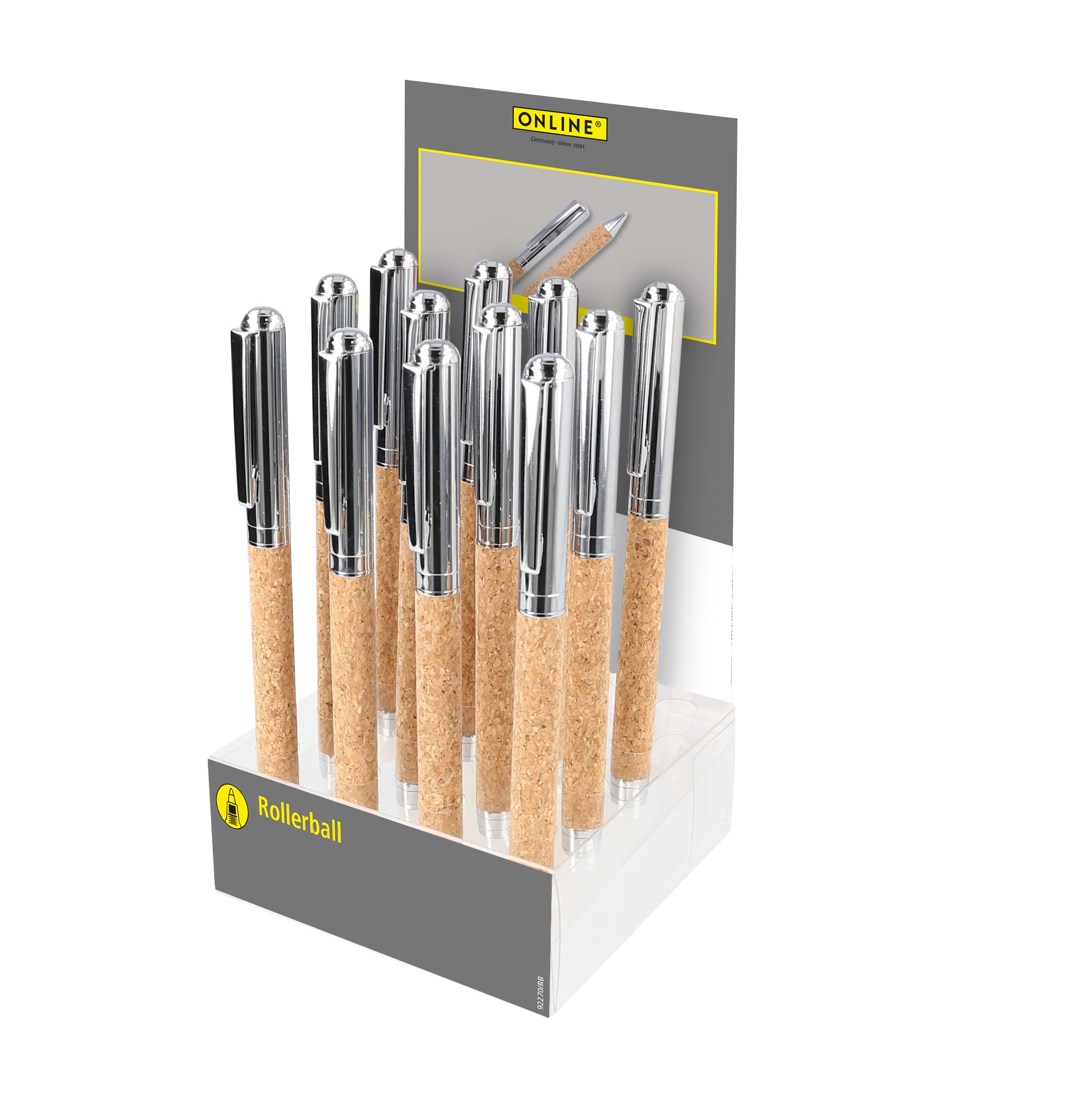 ONLINE 30167/12 Korkstift – Tintenroller – 12 Stk.