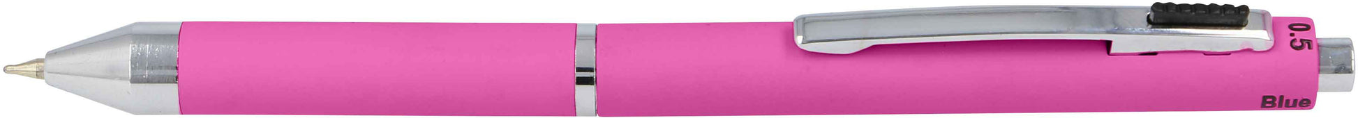 Online Multipen M 32071/3D Multifunktions-Kugelschreiber – 4 Farben (Schwarz/Blau/Rot), 0,7 mm Bleistift, Pink