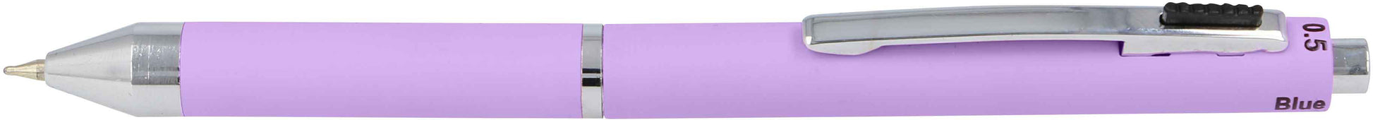 Online M 32074/3D Multifunktions-Kugelschreiber – 3 Farben (Schwarz/Blau/Rot), 0,7 mm Bleistift, Violett