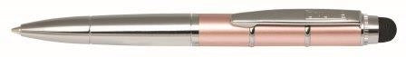 Online Piccolo Stylus Kugelschreiber – Blau, Metall, Roségold, Stylus-Spitze, nachfüllbar