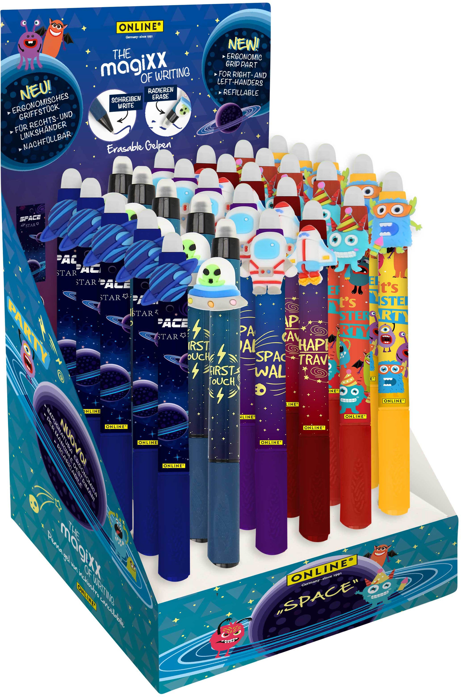 Online magiXX Fun Space 35395/30 Gelschreiber – Farben sortiert, 30er-Set
