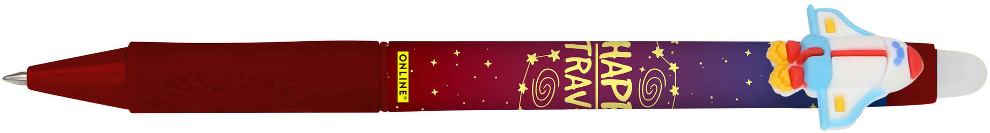 Online magiXX Starship Gelschreiber – blau, Spitze 0,7 mm, radierbar, nachfüllbar, 3er-Set