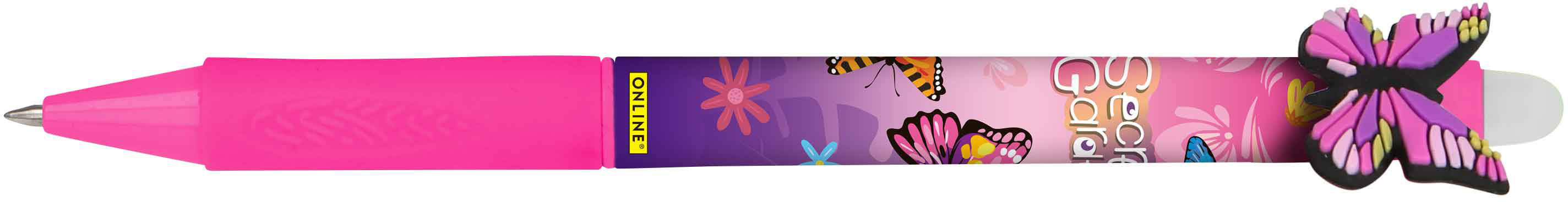 Online magiXX Butterfly 35417/3D Gelschreiber – blau, Spitze 0,7 mm, radierbar, nachfüllbar, 3er-Set