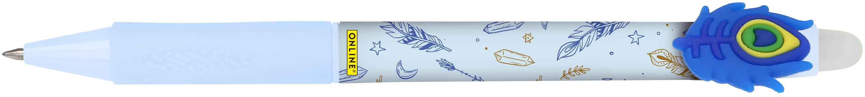 Online MAGIXX Feather 35421/3D Gelschreiber – blau, Spitze 0,7 mm, radierbar, nachfüllbar, 3er-Set