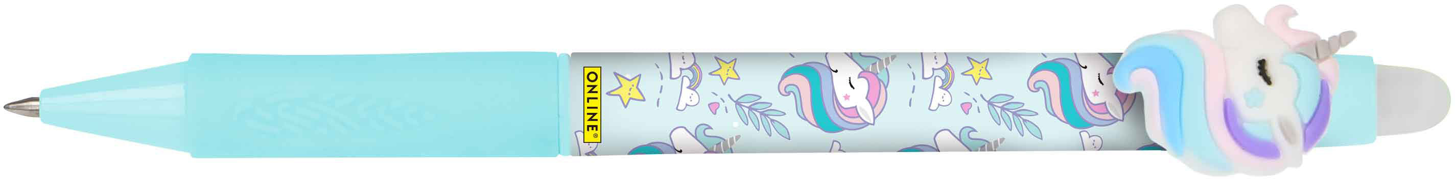Online magiXX Unicorn 2 Gelschreiber – Blau, Spitze 0,7 mm, radierbar, nachfüllbar, 3er-Set