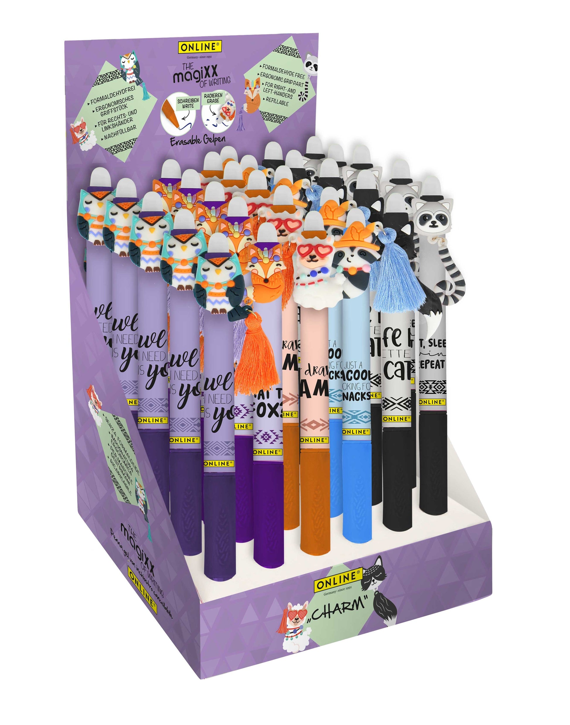 Online magiXX Charm Gelschreiber – Farben sortiert, 30er-Set