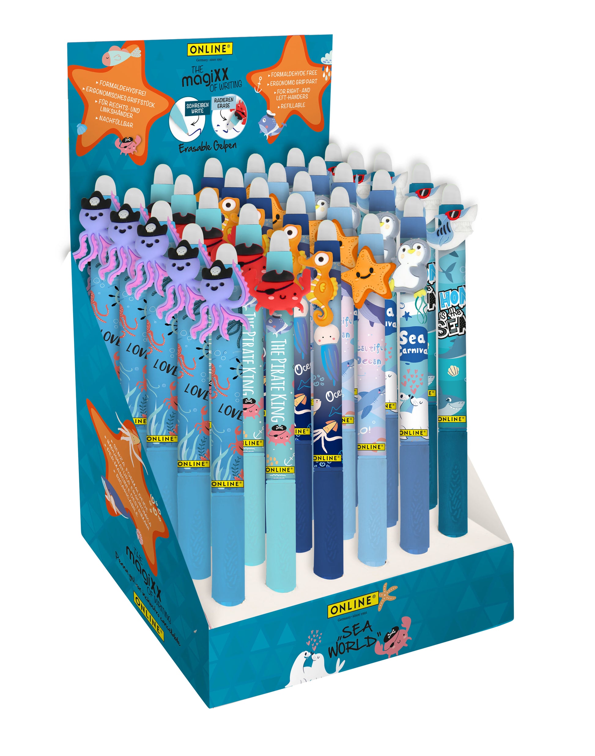 Online magiXX Sea World Gelschreiber – Farben sortiert, 30er-Set