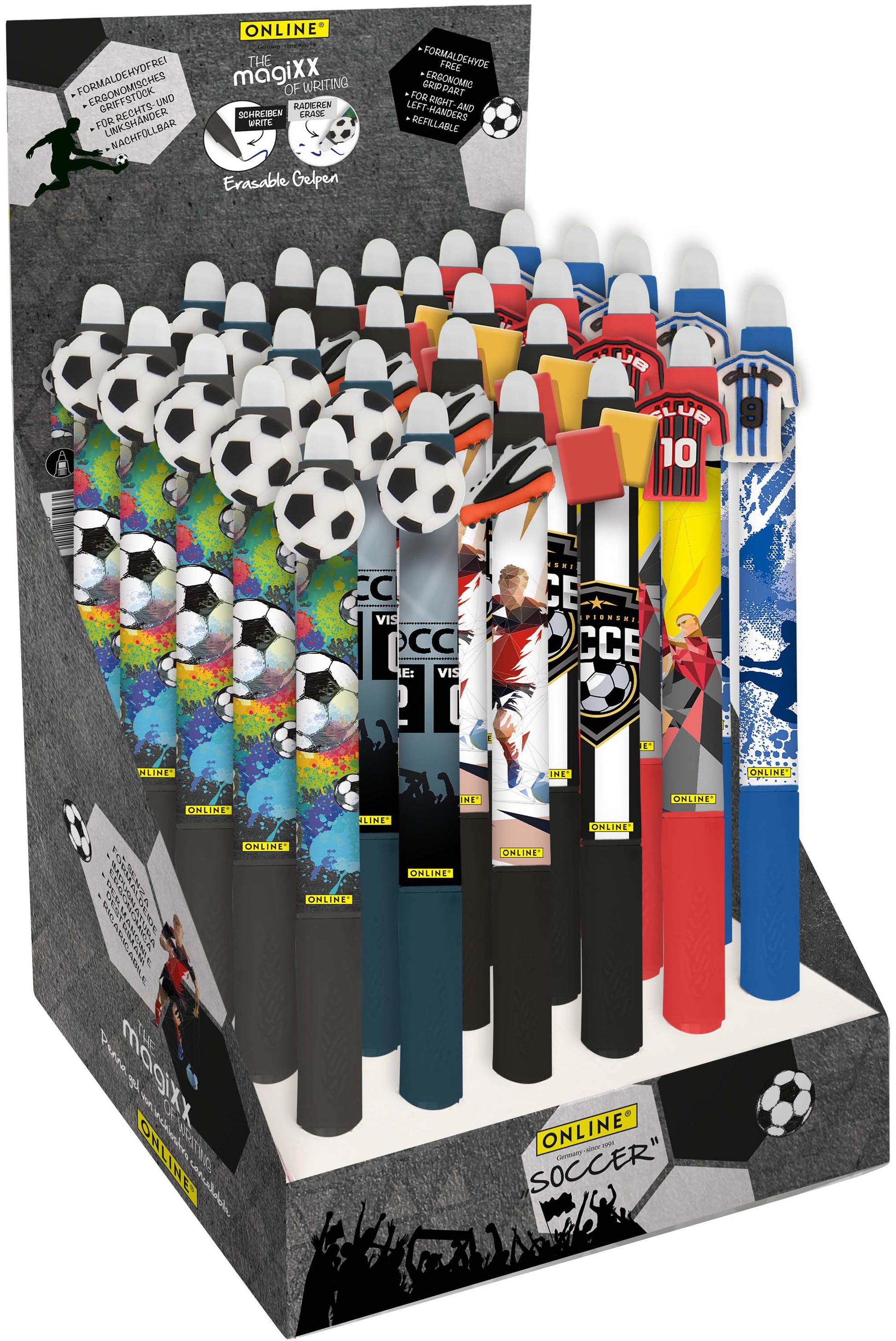 Online Magixx Gelschreiber – Blau, Spitze 0,7 mm, radierbar, 30er-Set