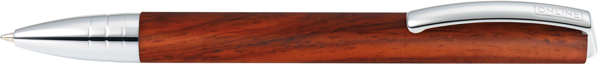 Online Vision Nature Rosewood Kugelschreiber – Schwarz, Dreh, Holz/Metall