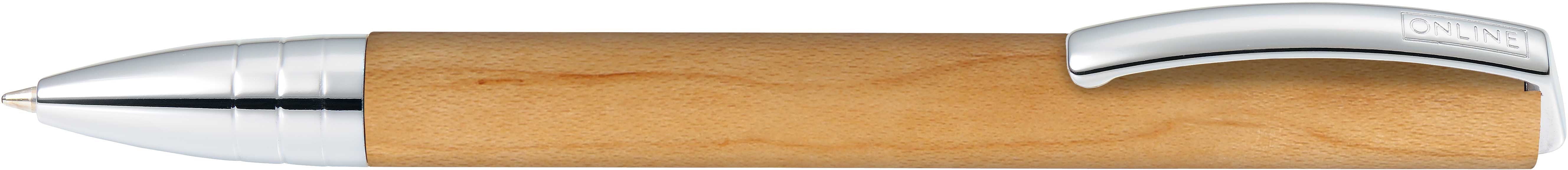 ONLINE Vision Nature Maple Kugelschreiber – Schwarz, Dreh, Holz, Metall, Geschenkbox