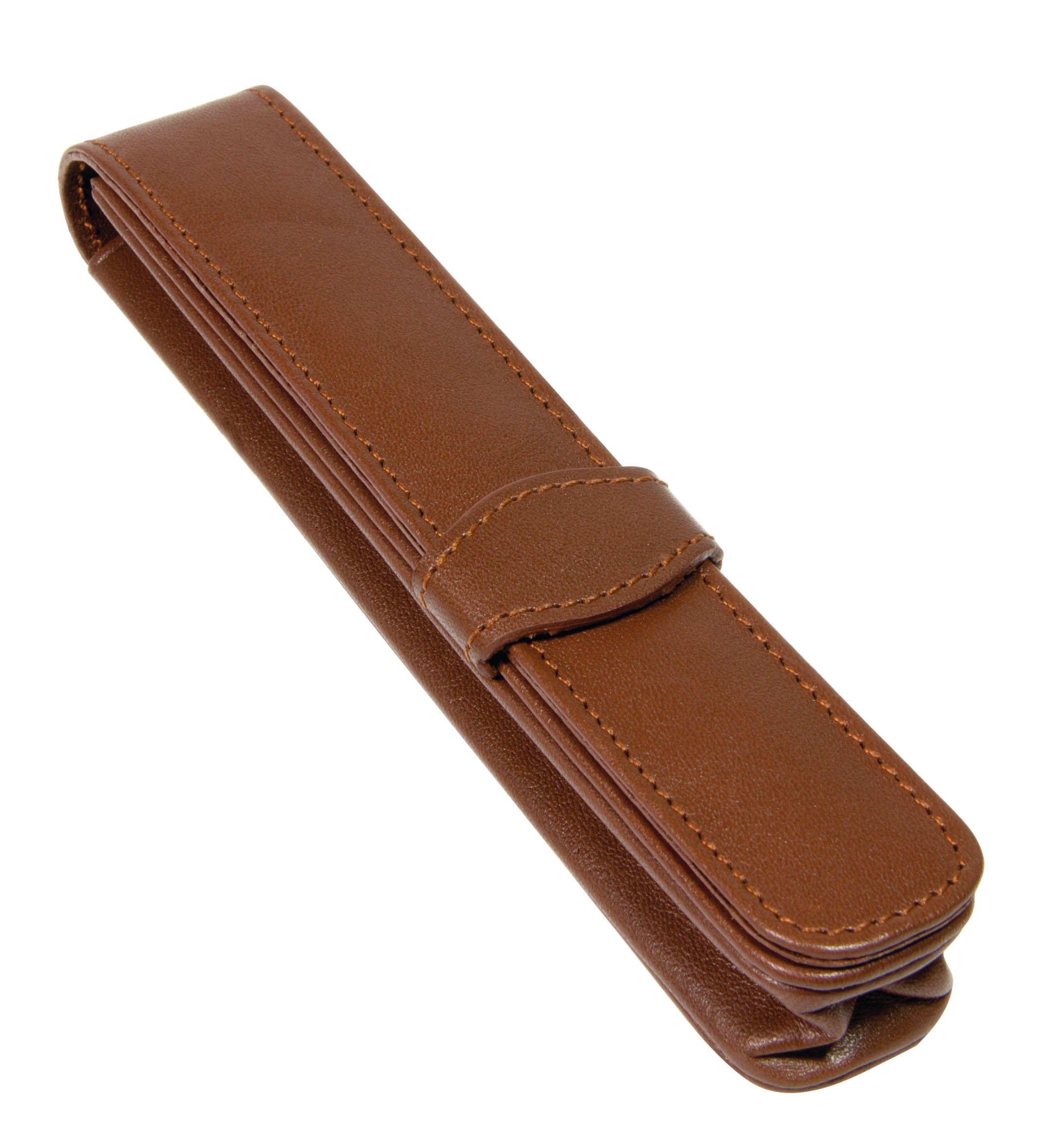 Online Classic 41073 – Etui, Leder, Braun, 3,2 × 2,8 × 15 cm, für 1 Schreibgerät