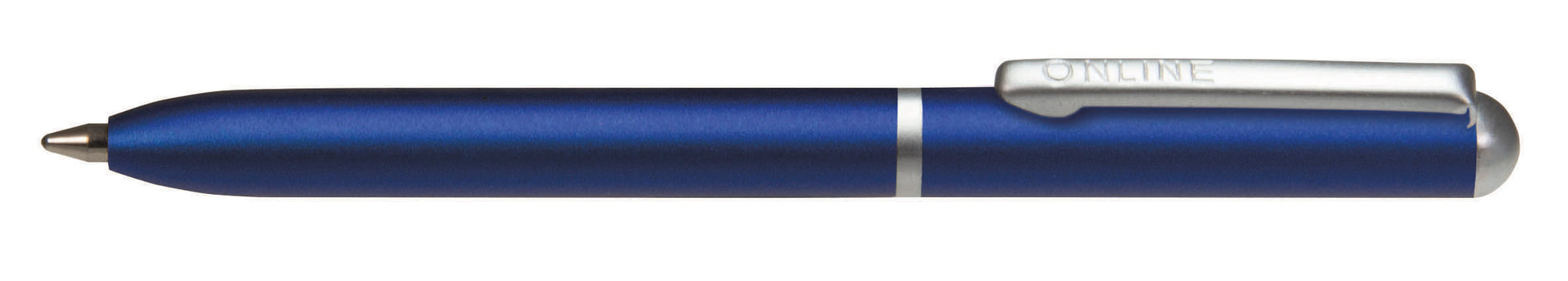 Online M 43009/3D Mini Kugelschreiber – Blau, Dreh, Metall