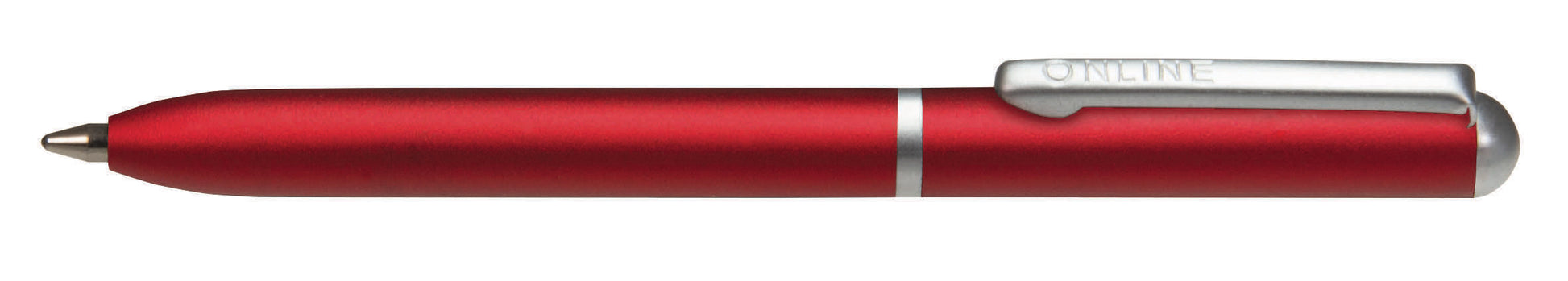 ONLINE M 43010/3D Mini Kugelschreiber – Blau, Dreh, Metall, Rot, nachfüllbar