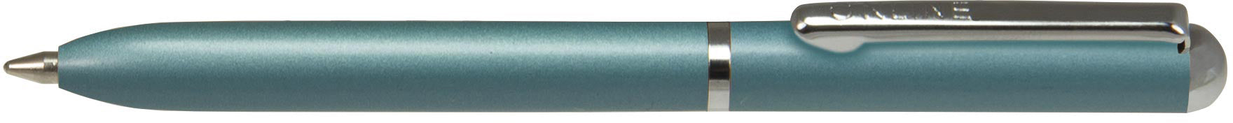 ONLINE M 43023/3D Mini Türkis Kugelschreiber – Blau, Dreh, Metall, nachfüllbar