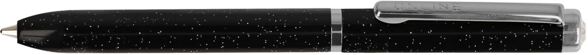 Online M 43043/3D Mini Portemonnaie Kugelschreiber – Blau, Dreh, Metall, Schwarz, Crystallelement, nachfüllbar