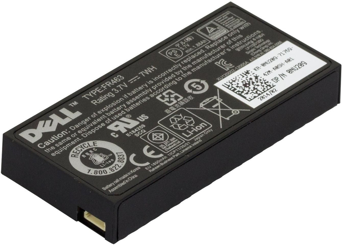 DELL Notebook-Akku – für Dell PowerEdge und PowerVault – 7 Wh, 3,7 V – Schwarz