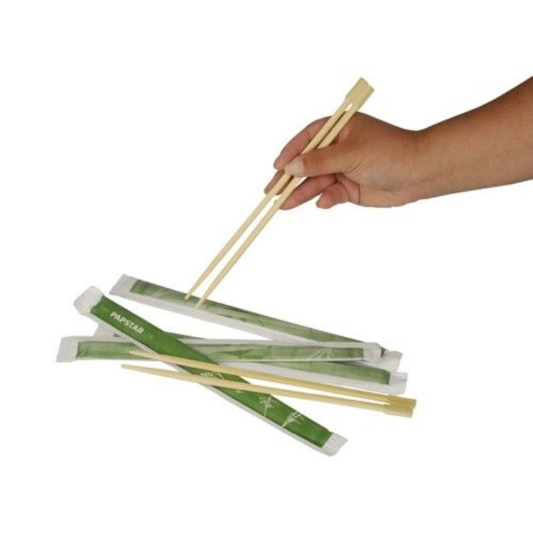 Papstar Bambus-Essstäbchen, 23 cm – natur – 50 Paar
