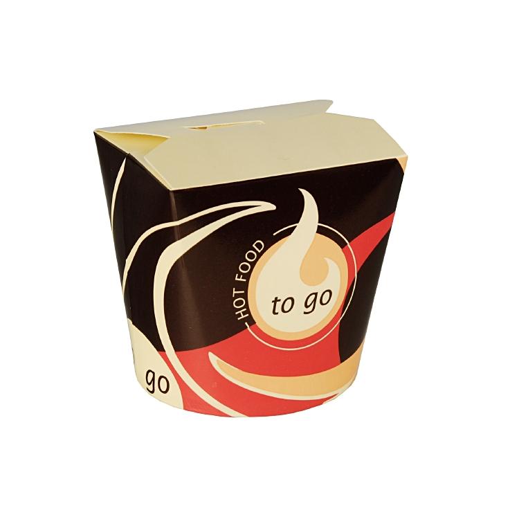 Papstar Take-away-Box, Papier/Karton, PE-beschichtet, rechteckig – 750 ml – 101 × 100 × 91 mm – 50 Stk.