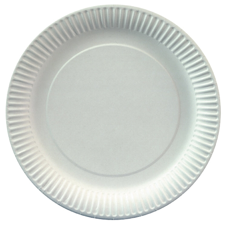 Papstar Teller, Papier/Karton, rund – Ø 15 cm, weiss – FSC – 100 Stk.