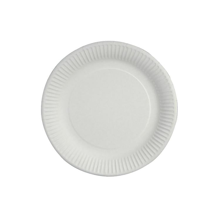 Papstar Teller Pure, Papier/Karton, rund – Ø 23 cm – weiss – FSC – 100 Stk.