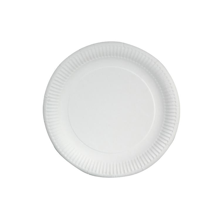 Papstar Teller, Papier/Karton – Ø 29 cm – weiss – FSC – 50 Stk.