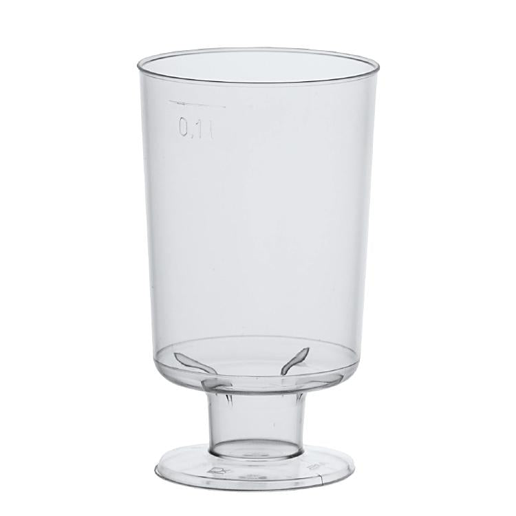 Papstar Weinglas-Becher, PS – 1 dl, transparent – 10 Stk.