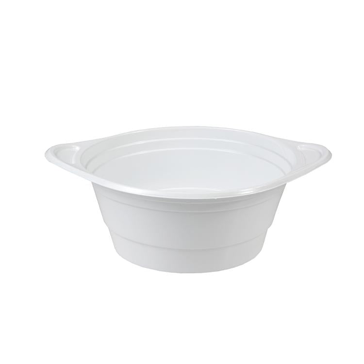Papstar Schale, PP rund – 750 ml, Ø 15,6 cm, H 6,5 cm – weiss – 100 Stk.