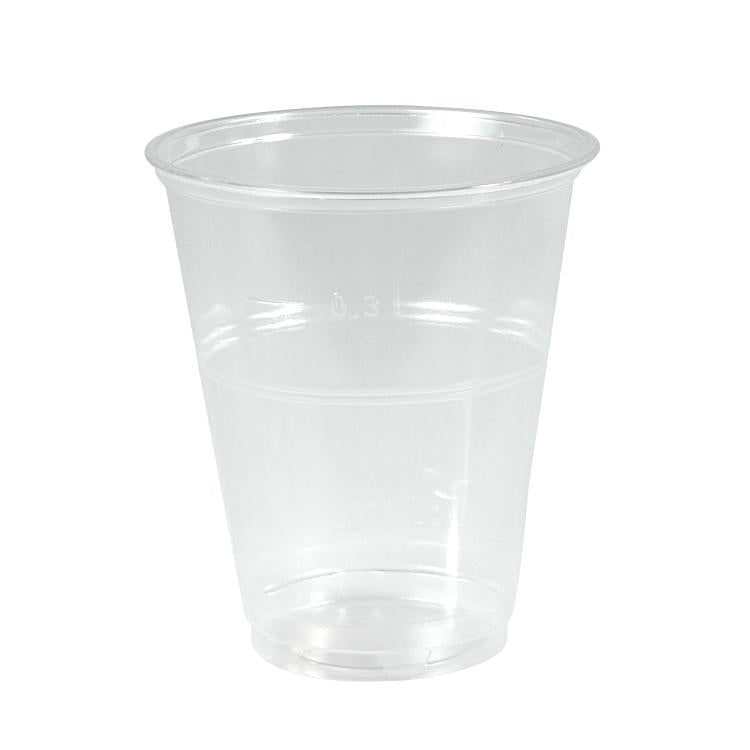 Papstar Trinkbecher PURE, PLA – 3 dl – transparent – 70 Stk.