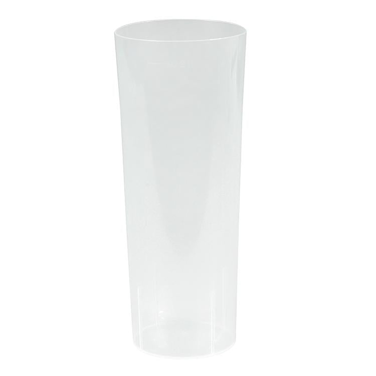 Papstar Longdrinkbecher – 10er Set, 300 ml, Ø 5,9 cm, Kunststoff (PP), Transparent, unzerbrechlich