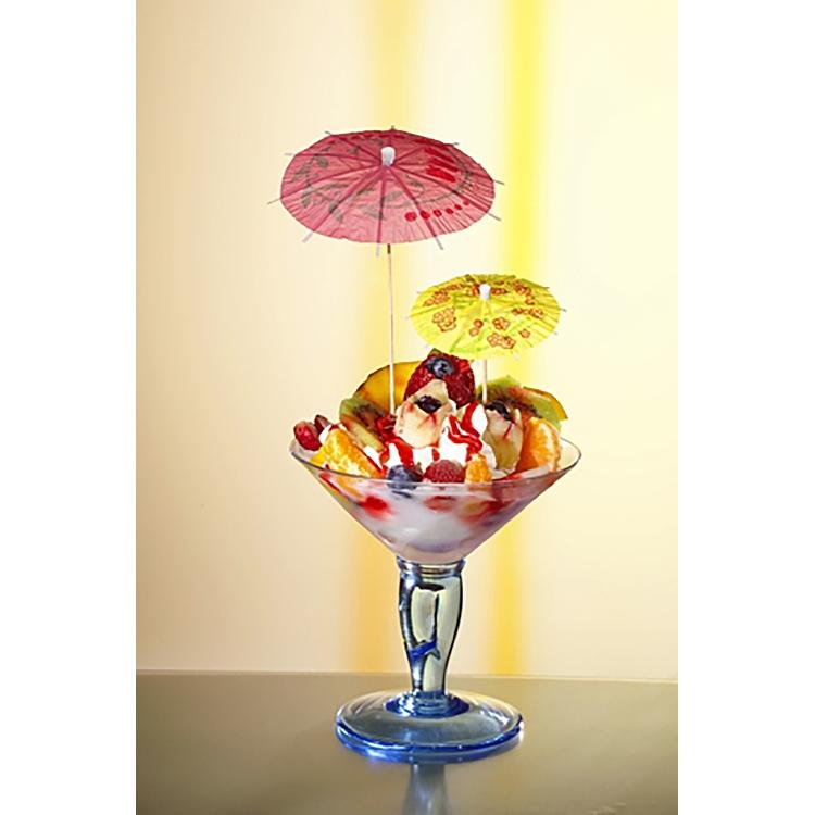 Papstar Party-Schirmchen Asia – mehrfarbig – 10 cm – Papier/Holz – 144 Stk