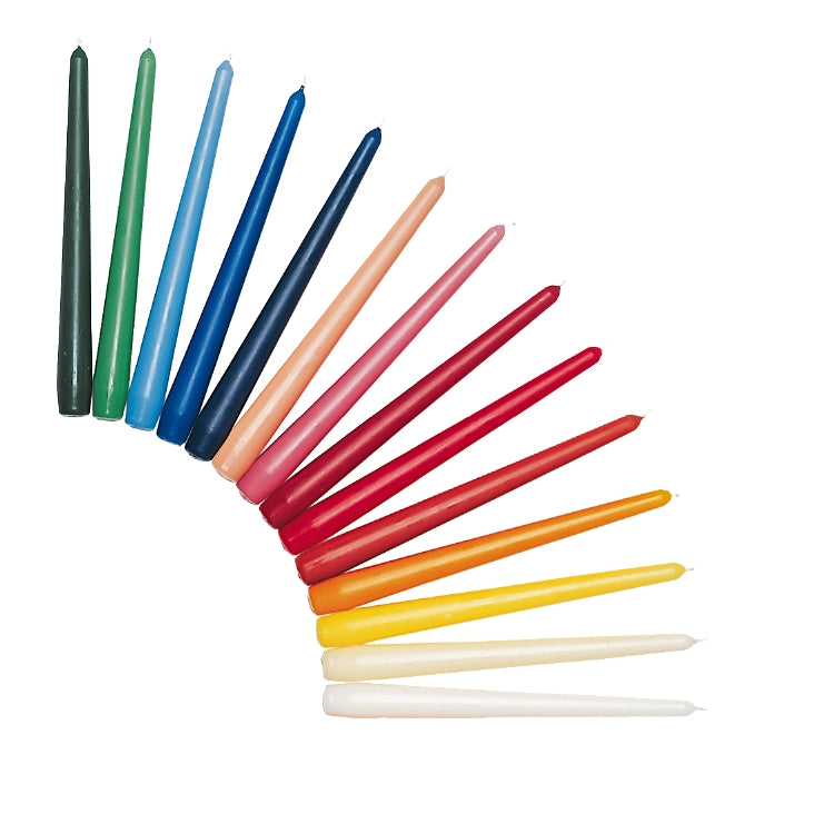 Papstar Leuchterkerzen – 25 cm, Ø 2,2 cm – Paraffin, Rot – 50er Pack