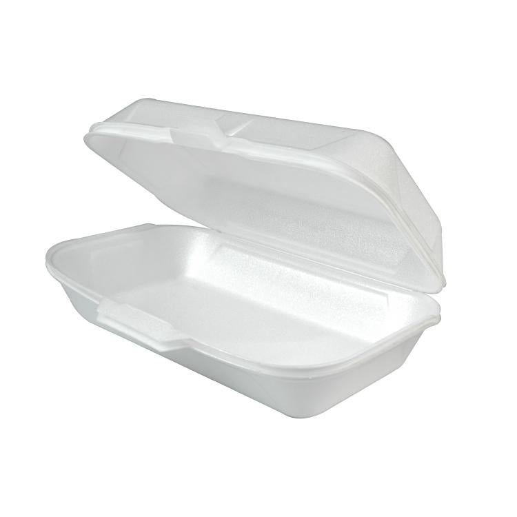 Papstar Take-away-Box, PS – 1,8 l, 240×133×75 mm – weiss – 100 Stk.